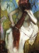 Edgar Degas Woman Combing Her Hair oil